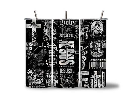 HOLY COLLAGE 20 OZ TUMBLER