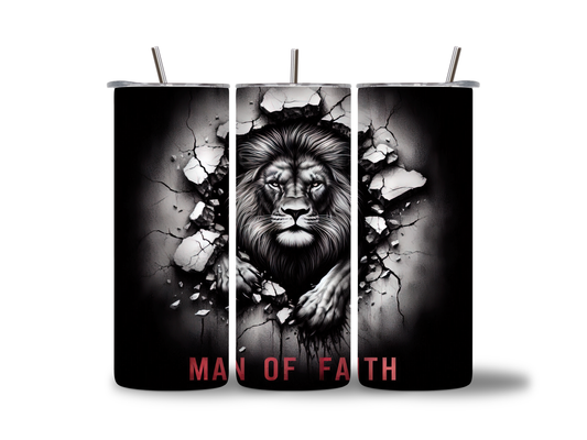 MAN OF FAITH 20 OZ TUMBLER